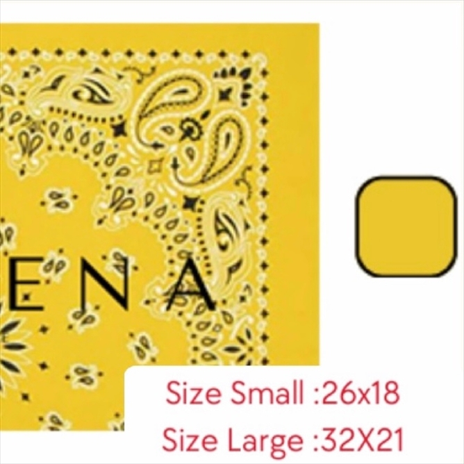 LUCKY CLUTCH BANDANA YELLOW BIG - Image 2