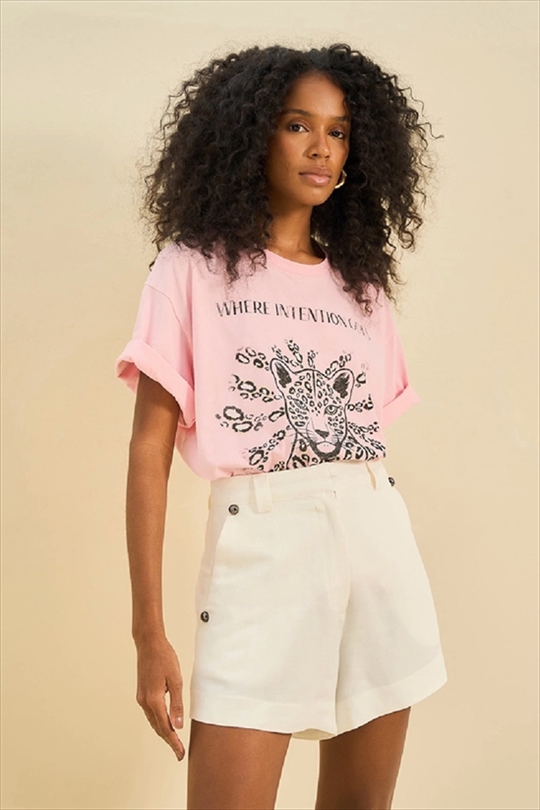 SHORT WITH SILVER DETAILS