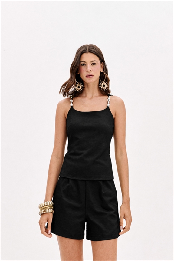 BLOUSE SLIM WITH BELTLOOP