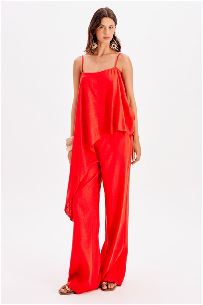 BLOUSE ASYMETRIC WITH LINEM