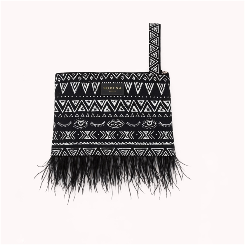 FEATHER CLUTCH