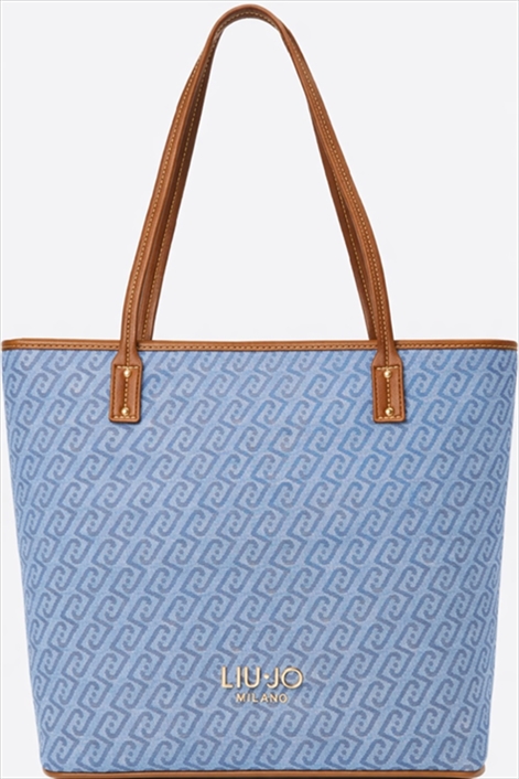 JACQUARD FABRIC TOTE BAG