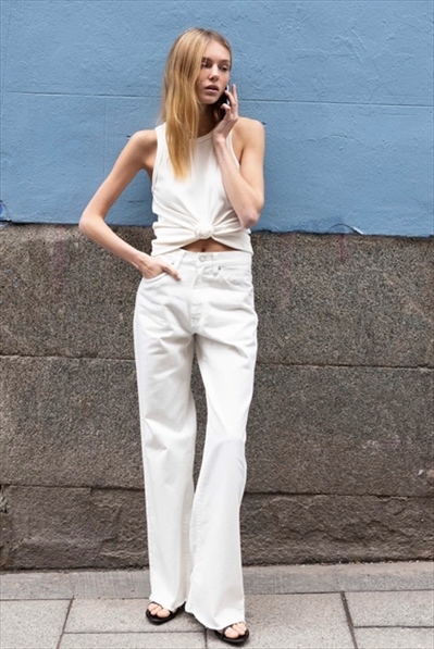 MARISSA OFF-WHITE CROPPED