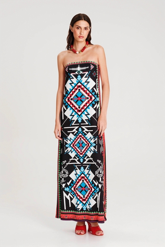 TREASURE STRAPLESS DRESS
